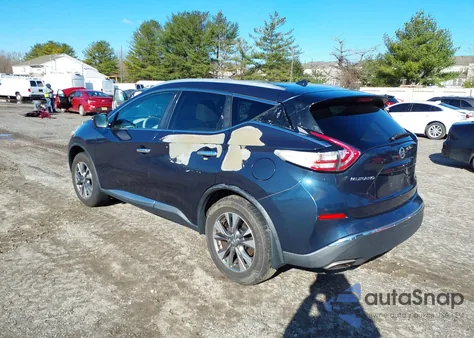 2016 Nissan Murano Sl из США, поврежденный, VIN 5N1AZ2MH5GN129141